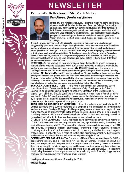 Newsletter - Issue 1