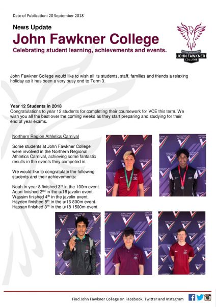 Fortnightly Newsletter - Issue 8